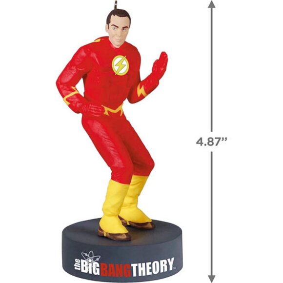 Hallmark Keepsake Big Bang Theory Sheldon Cooper Flash DC Cosplay Ornament 2021 - Picture 3 of 10
